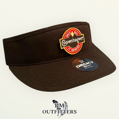 Copenhagen Visor – PM Outfitters Retro Patch | Decky 3015 Black Vintage