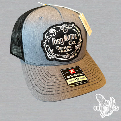 Retro Ford Motor Co Vintage Logo 5 Panel Trucker Hat