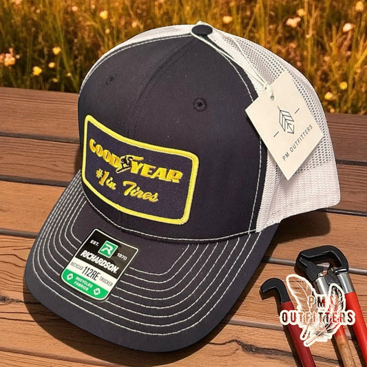 Retro Good Year Tires Sustainable Trucker Hat