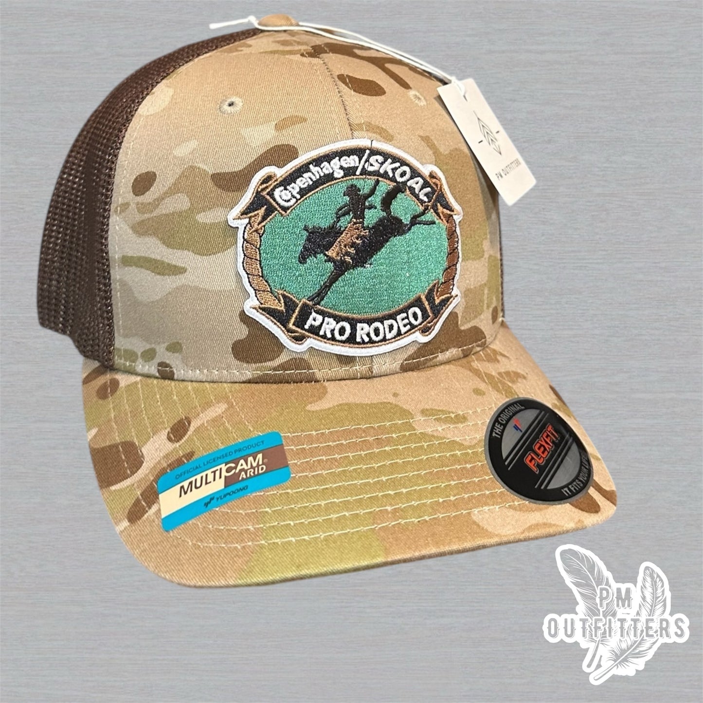 Copenhagen/Skoal Pro Rodeo Trucker Hat - Multicam Arid FlexFit
