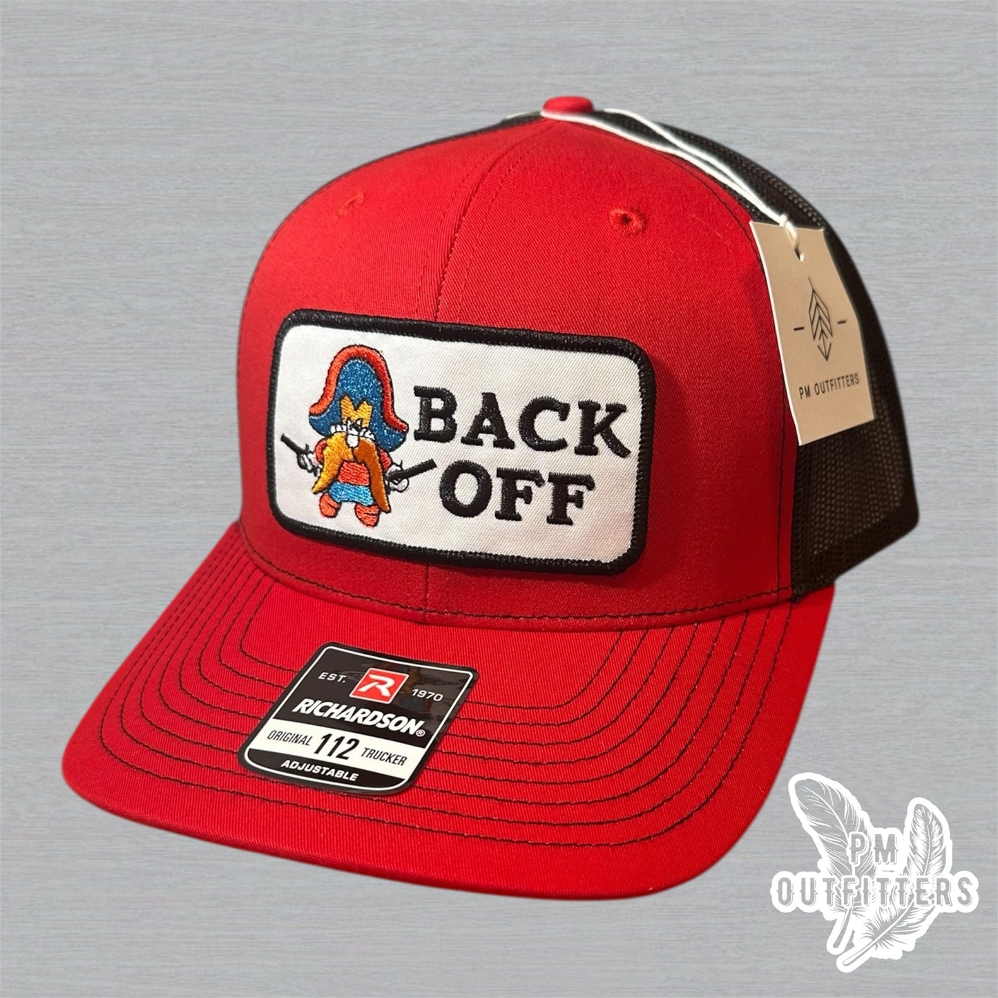 Yosemite Sam “Back Off” Trucker Hat - Red & Black Richardson 112