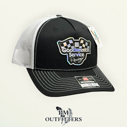 Goodwrench Service Racing Trucker Hat – PM Outfitters | Richardson 112 Black White Holographic Patch