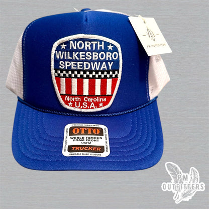 North Wilkesboro Speedway Trucker Hat I Retro Foam Front Rope Racing Cap