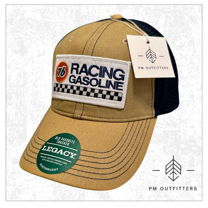 Retro NASCAR 76 Racing Gasoline Low Profile Trucker Hat