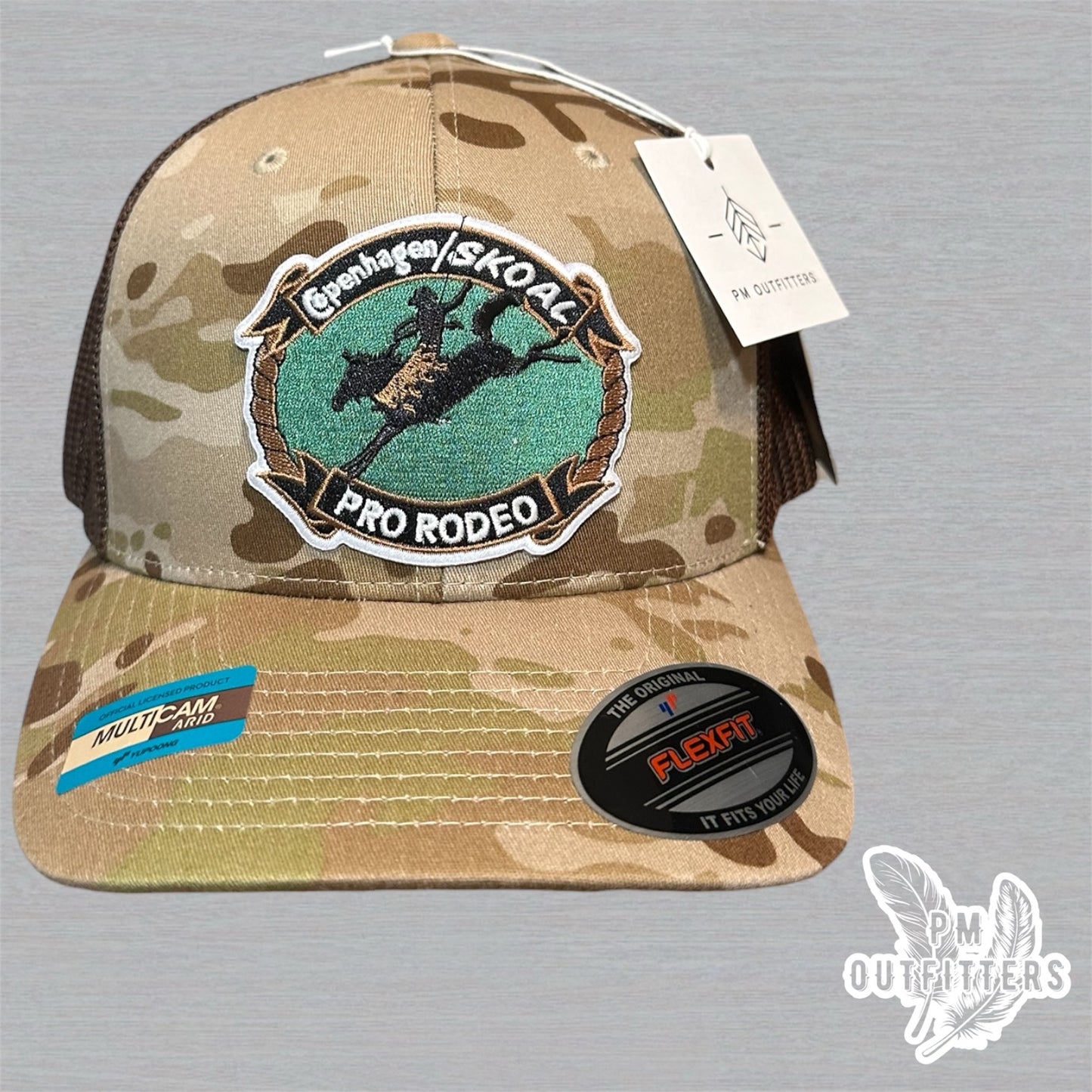 Copenhagen/Skoal Pro Rodeo Trucker Hat - Multicam Arid FlexFit