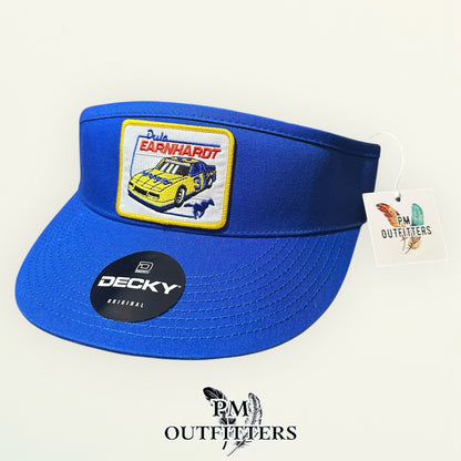Dale Earnhardt Wrangler #3 NASCAR Visor – PM Outfitters Retro Patch | Decky Royal Blue