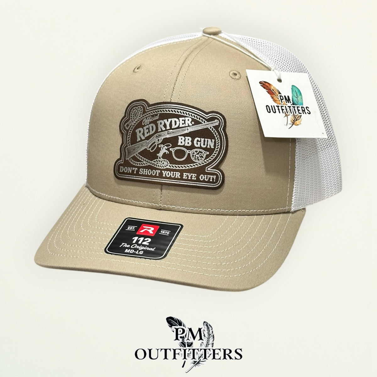 Red Ryder BB Gun Richardson 112 trucker hat interior tag detail