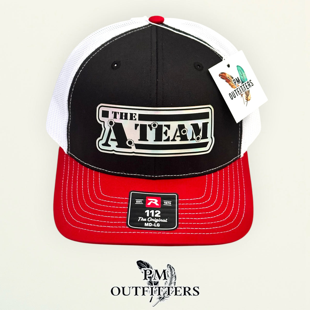 The A-Team trucker hat white mesh back Richardson 112