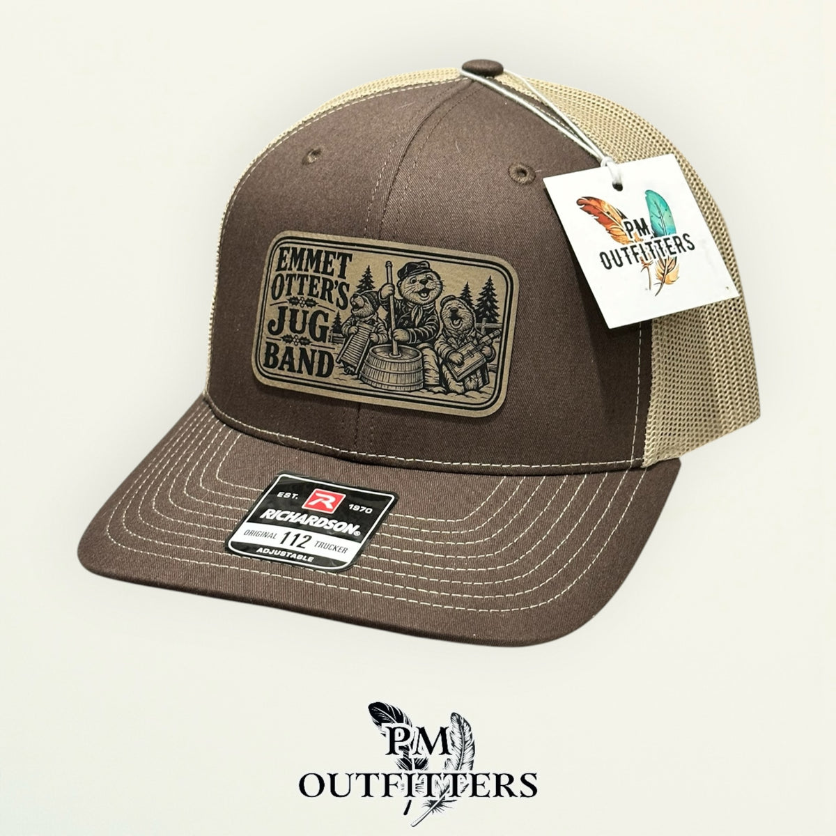 Emmet Otter's Jug-Band Christmas Richardson 112 trucker hat interior tag detail