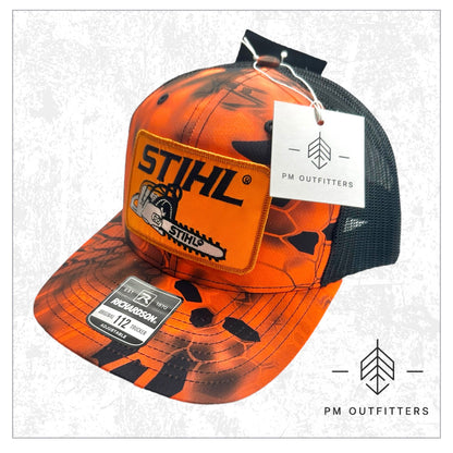 Vintage Stihl Chainsaw Kryptek Camo Trucker Hat