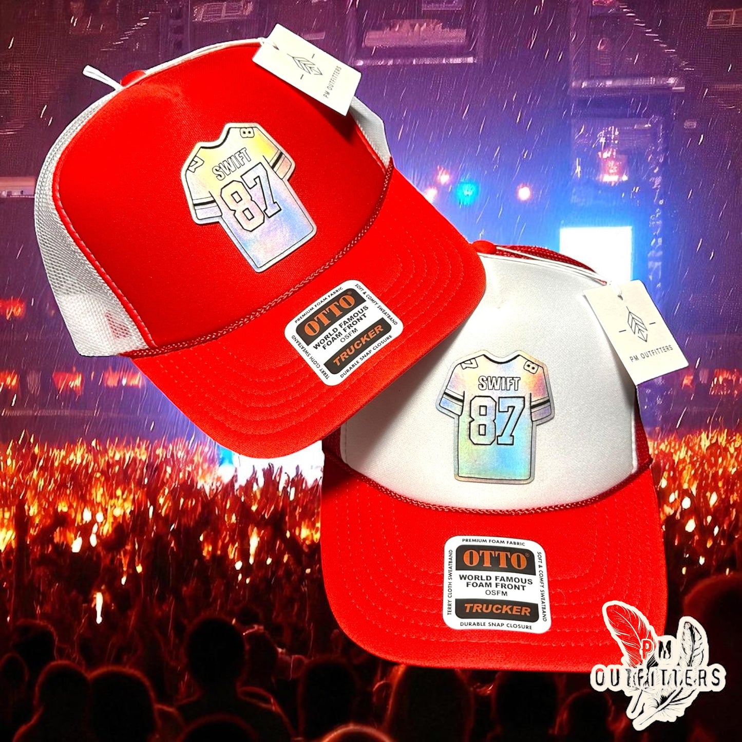 “Swift 87” Kansas City Home & Away Trucker Hats – Limited Edition Holographic Patch