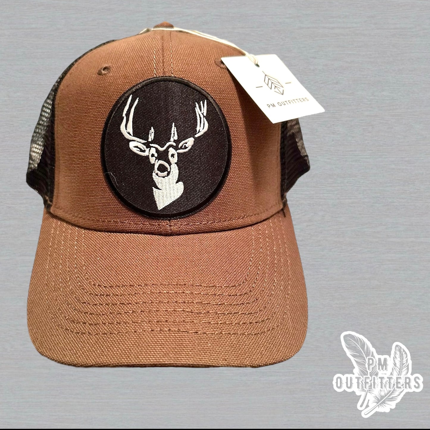 Deer Silhouette Canvas Trucker