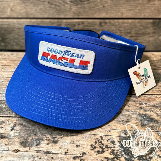 Goodyear Eagle Visor – PM Outfitters Retro Racing Patch | Decky Royal Blue NASCAR Heritage