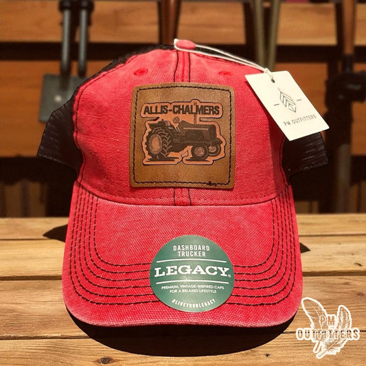 Allis Chalmers Tractors Custom Design Vintage 2-tone Trucker Hat