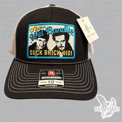 Wet Bandits Suck Brick Kid Trucker Hat - Home Alone Inspired Retro Cap