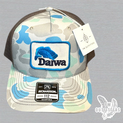 Team Daiwa Vintage Patch Trucker Hat - Richardson 112 Saltwater Duck Camo