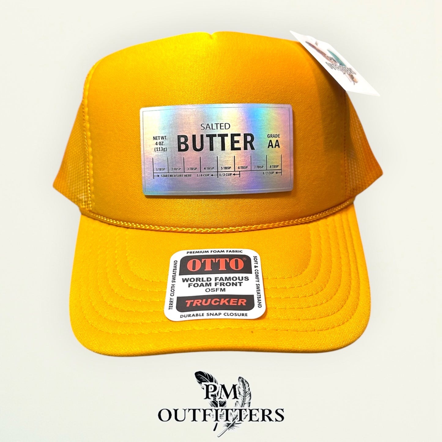 Stick of Butter Hat — Gold Otto Foam Front Rope Trucker | PM Outfitters