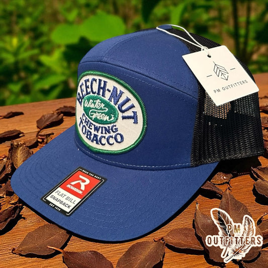 Beech-Nut Chewing Tobacco Wintergreen 7-Panel Trucker Hat