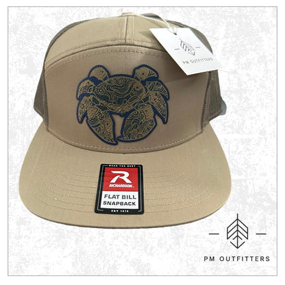 PM Outfitters Custom Blue Crab 7-Panel Trucker Hat