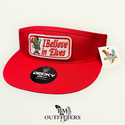 Keebler I Believe in Elves Visor – PM Outfitters Retro Patch | Decky Red Cookie Heritage