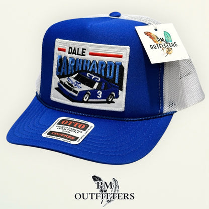 Dale Earnhardt Wrangler Otto foam front trucker hat interior tag detail