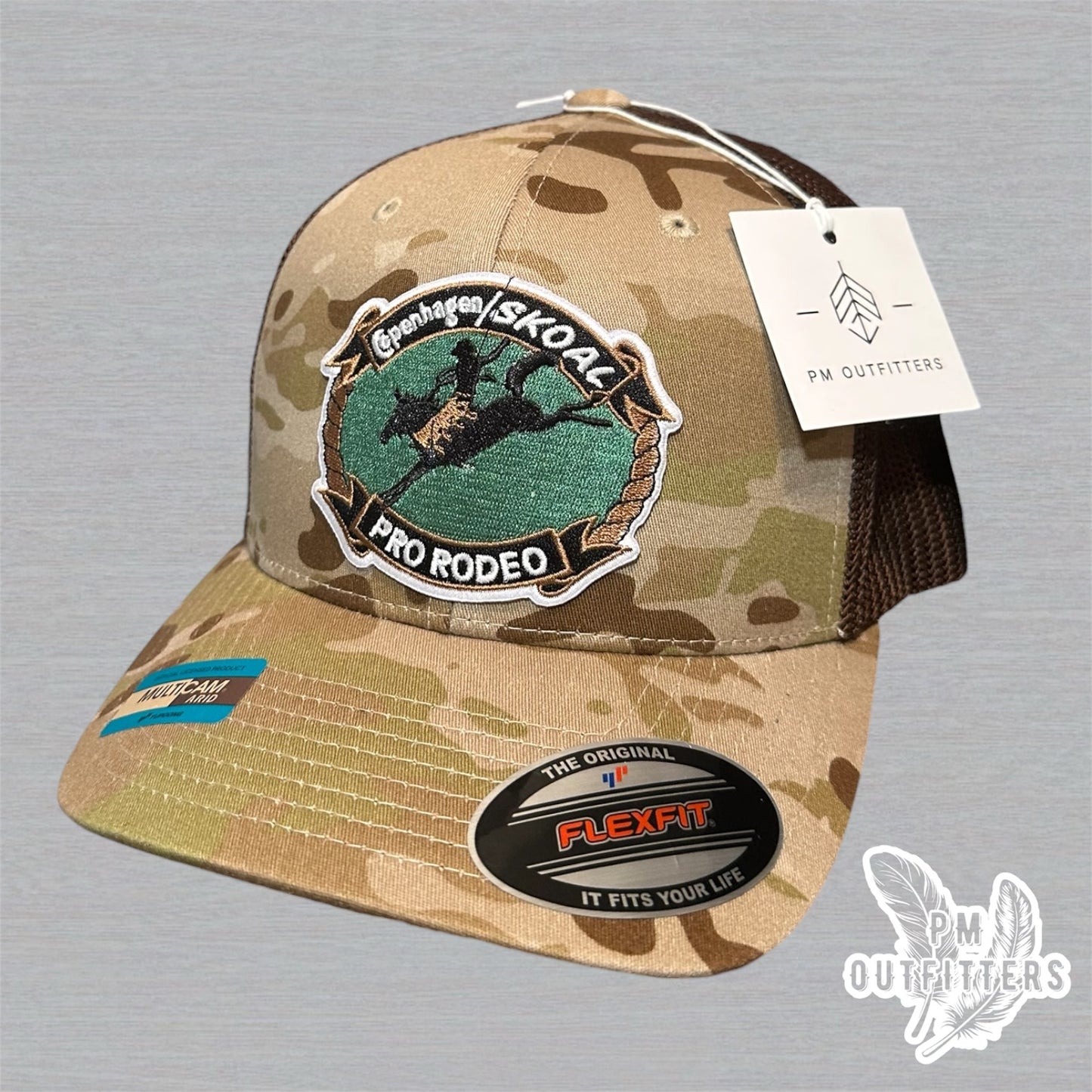 Copenhagen/Skoal Pro Rodeo Trucker Hat - Multicam Arid FlexFit