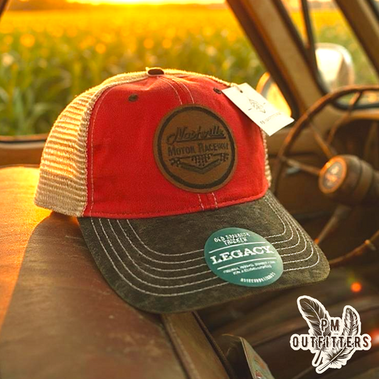 Retro Nashville Speedway NASCAR Custom Design Trucker Hat