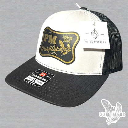 PM Outfitters Custom Design Saints Theme Logo Trucker Hat