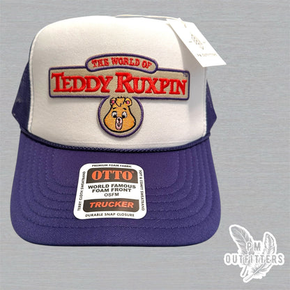 Vintage Teddy Ruxpin Foam Front Rope Trucker Hat
