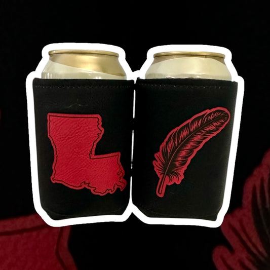 Geaux Cajuns Leatherette Koozie