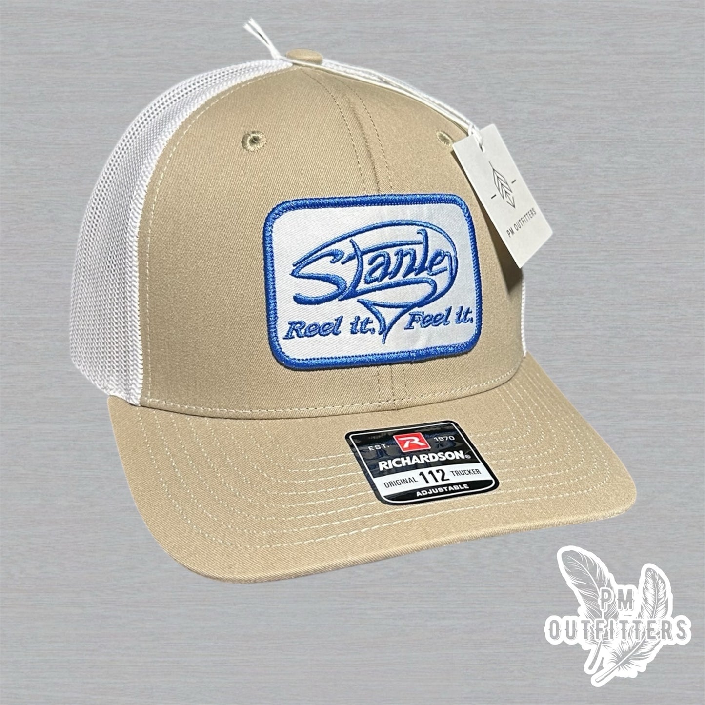 Stanley Reel It Feel It Retro Patch Khaki White Richardson 112 Trucker Snapback