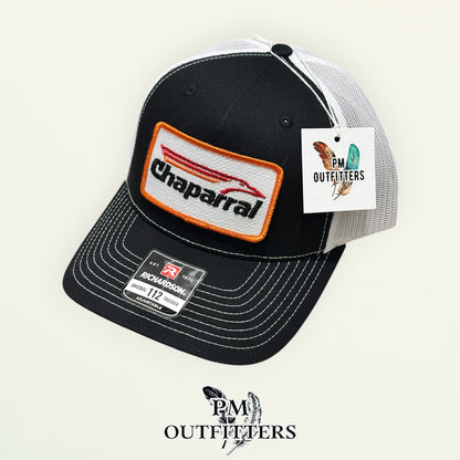 Chaparral Boats True Vintage Patch Trucker Hat – PM Outfitters | Richardson 112 Black White Authentic Marine Heritage