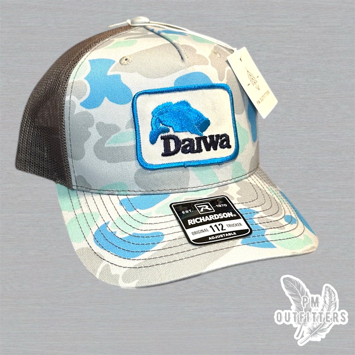Team Daiwa Vintage Patch Trucker Hat - Richardson 112 Saltwater Duck Camo