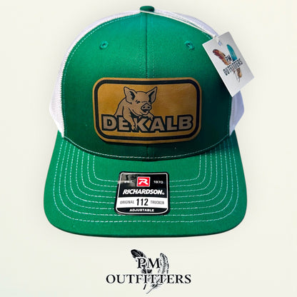 DeKalb Hog Patch Hat | Richardson 112 Kelly Green & White | Agricultural Heritage