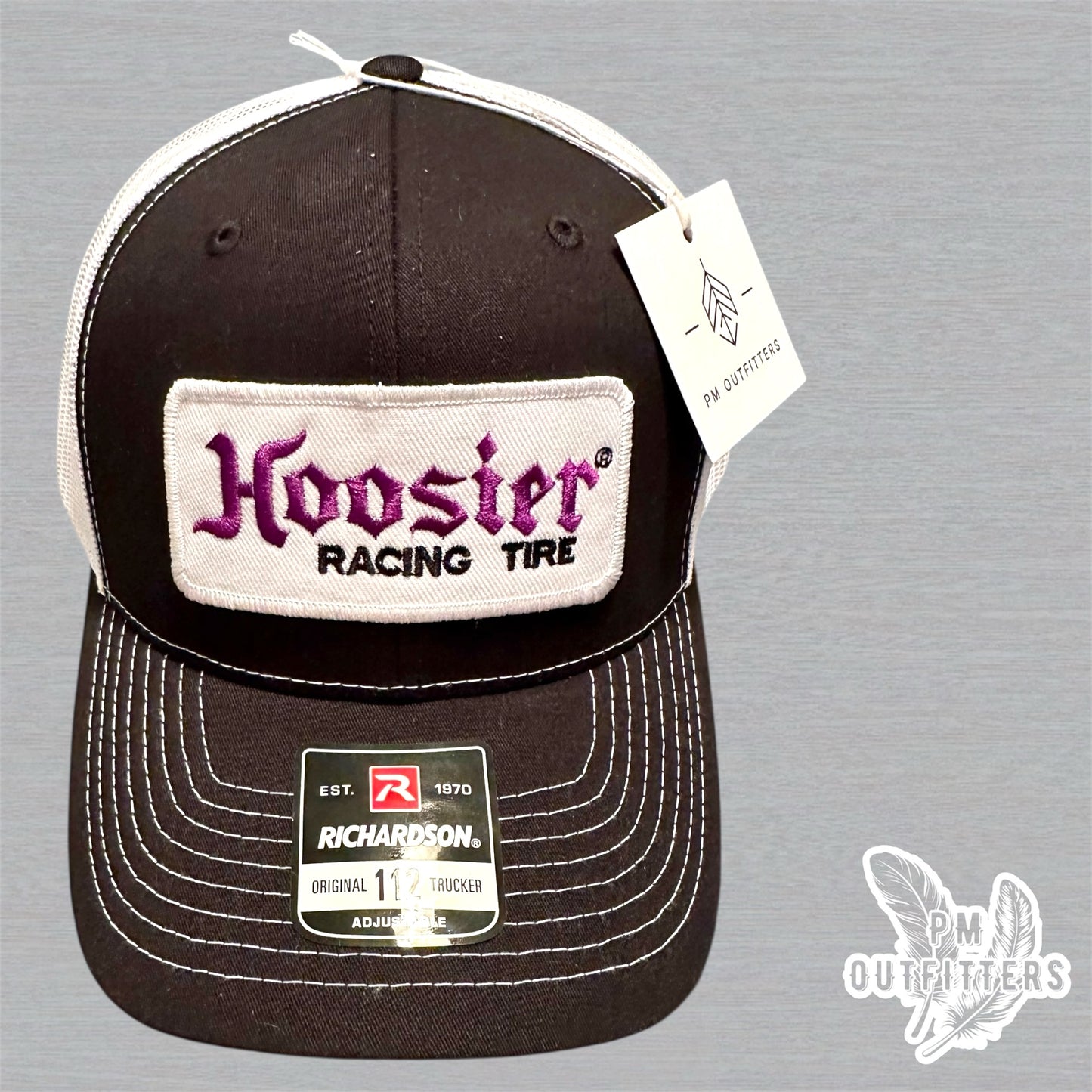Retro Hoosier Racing Tires Patch Richardson 112 Trucker Hat