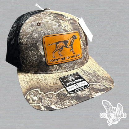 PM Outfitters “Point Me to the Bar” Custom Design - Richardson 112 Realtree Excape Camo Trucker Hat