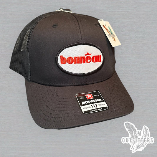 Bonneau Over the Top Trucker Hat - Lincoln Hawk Tribute Richardson 112 Black