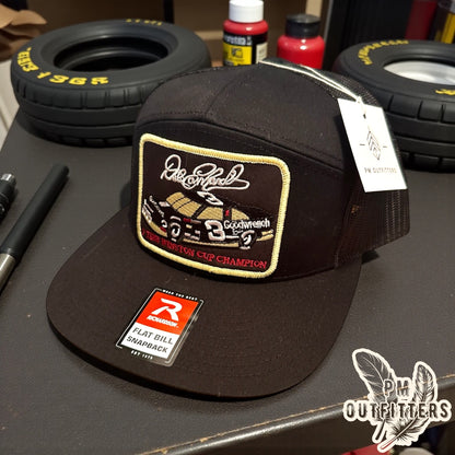 Dale Earnhardt 7 Time Winston Cup Champion Richardson 168 Trucker Hat - NASCAR Legend Black Snapback