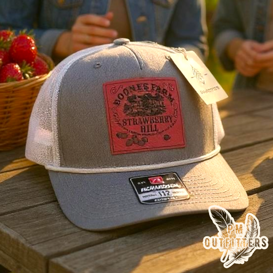 Retro Boone’s Farm Logo Custom Design Rope Trucker Hat