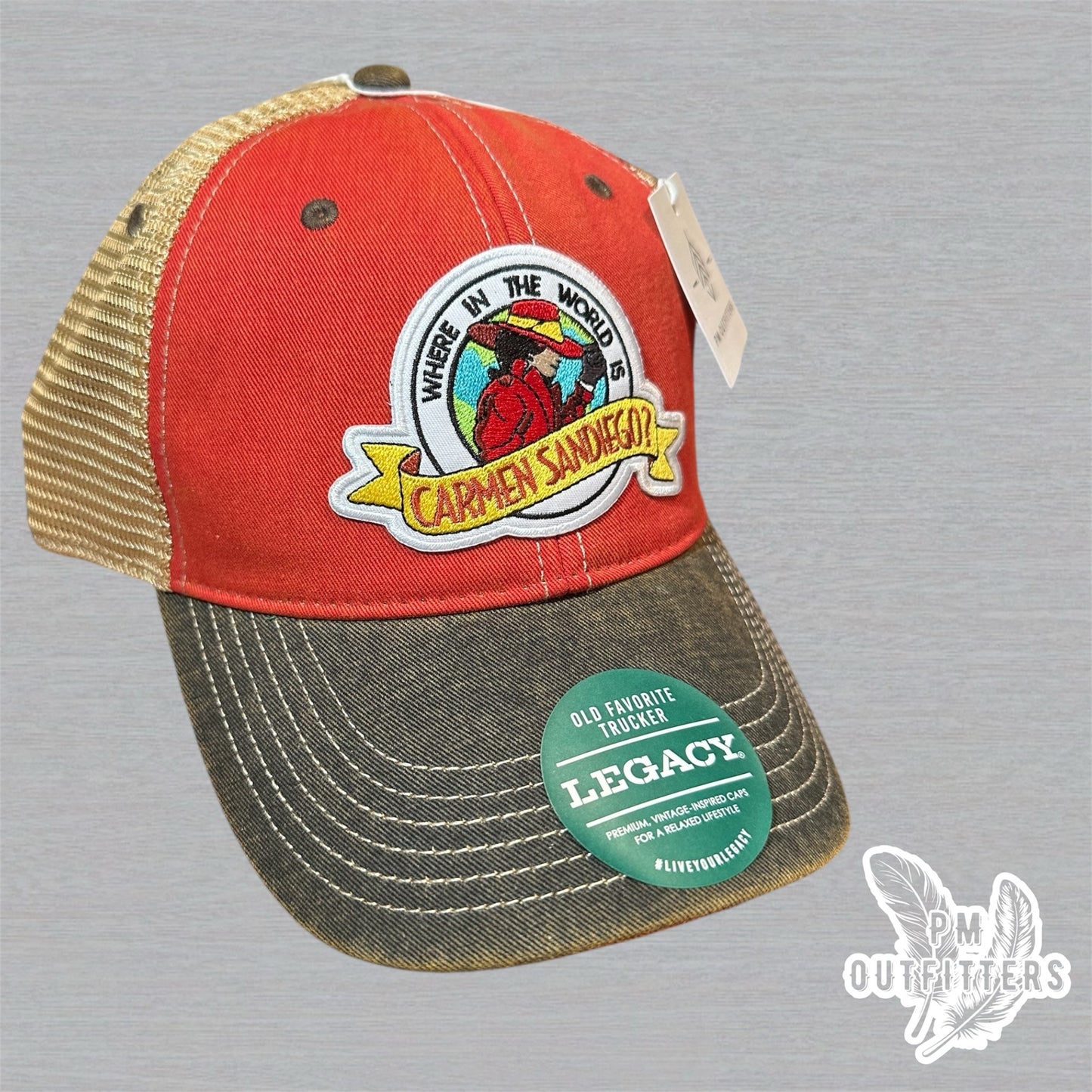 Where In The World Is Carmen Sandiego Trucker Hat - Retro Patch Legacy Old Favorite