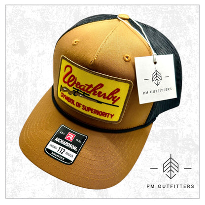 Weatherby Symbol of Superiority Firearms Rope Trucker Hat
