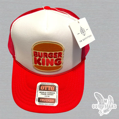 Vintage Burger King Foam Rope Trucker Hat