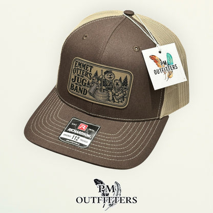 PM Outfitters hang tag Emmet Otter's Jug-Band Christmas brown tan trucker hat