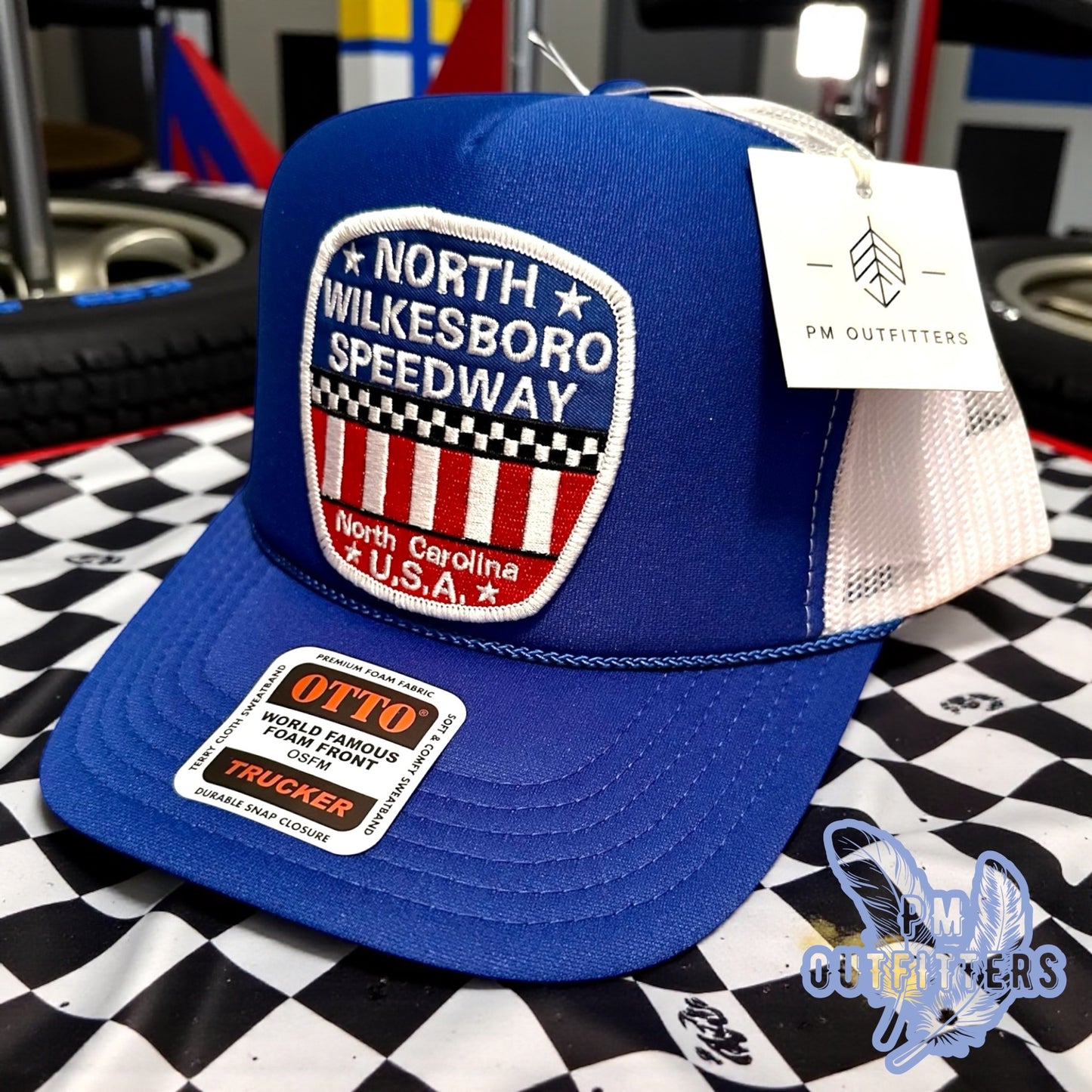 North Wilkesboro Speedway Trucker Hat I Retro Foam Front Rope Racing Cap