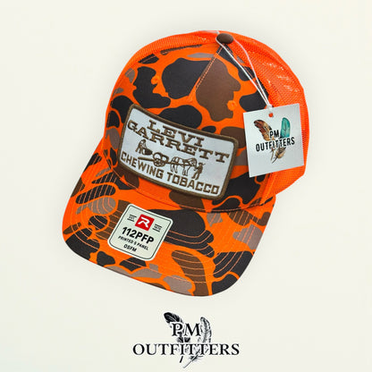 Levi Garrett Chewing Tobacco Trucker Hat | Richardson 112PFP Blaze Duck Camo