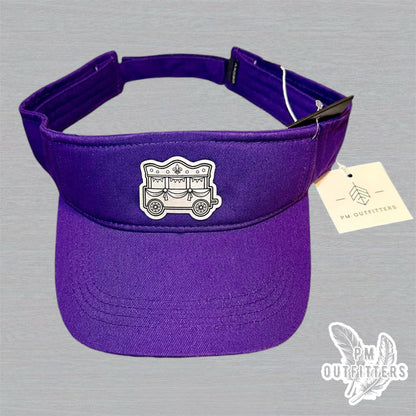 Mardi Gras Holographic Float Visor - Purple Decky 3001 Classic
