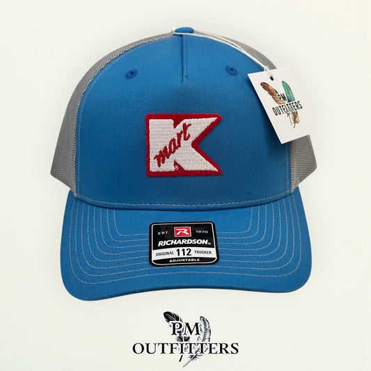 PM Outfitters vintage K Mart authentic vintage patch Richardson 112 blue gray