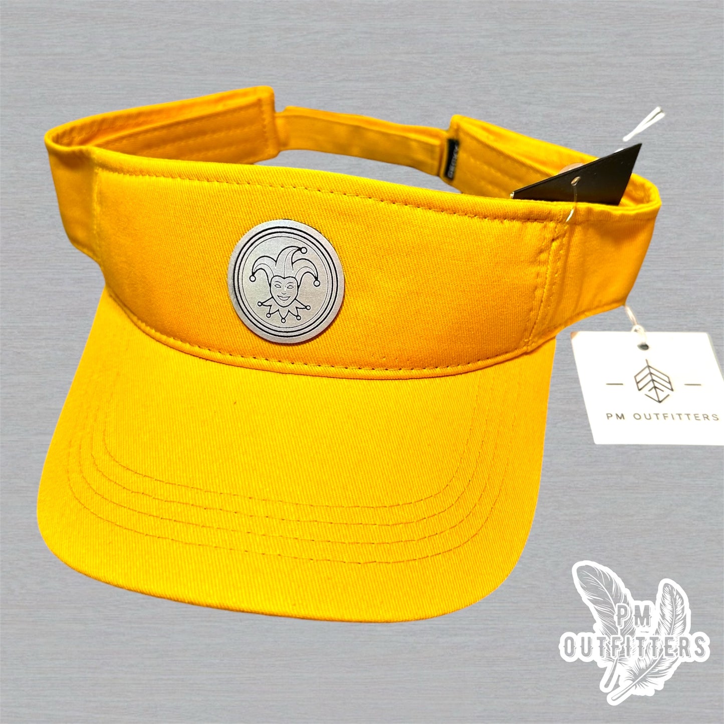 Mardi Gras Holographic Jester Doubloon Visor - Gold Decky 3001