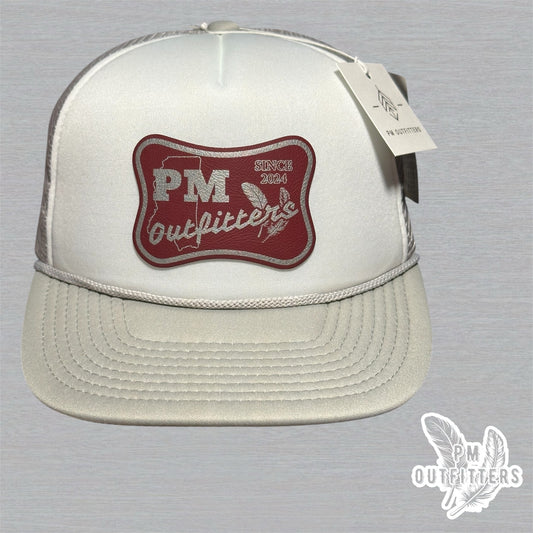 PM Outfitters Mississippi State Logo Design Foam Rope Trucker