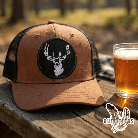 Deer Silhouette Canvas Trucker